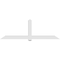 Ekena Millwork Eugene Architectural Grade PVC Gable Bracket, 108"W x 36"H x 6"D x 6"F, 8/12 Pitch GBP108X36X0606EUG00 - alternate 3